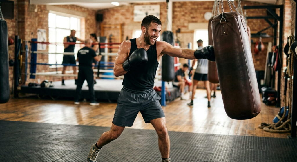 Mann Boxtraining boxen-heute.de Sidebar